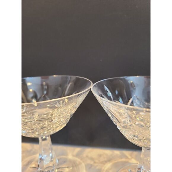 Waterford Crystal Kenmare Champagne Sherbet Glasses 4.¾" Set of (3) EUC - Picture 10 of 13